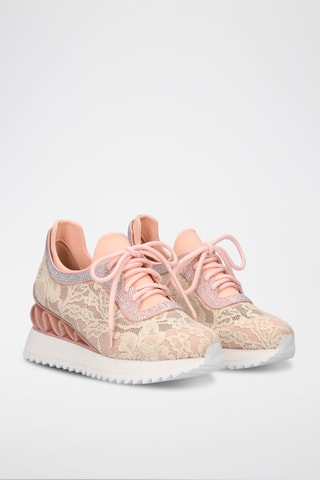 Sneakers met Sleehak - Roze