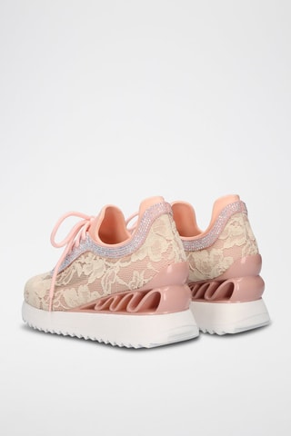 Sneakers met Sleehak - Roze