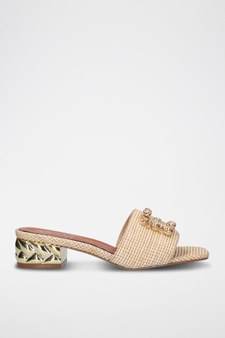 Muiltjes met Hak Katy - Beige