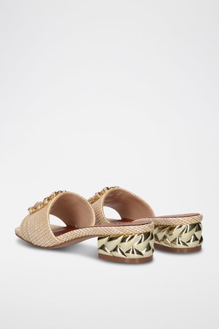 Muiltjes met Hak Katy - Beige
