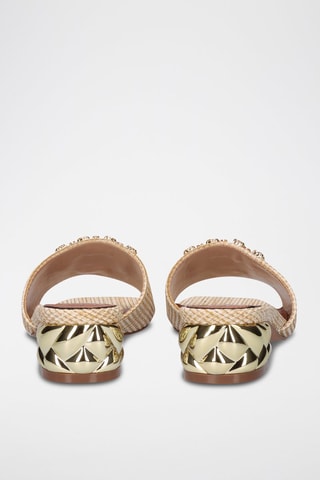 Muiltjes met Hak Katy - Beige