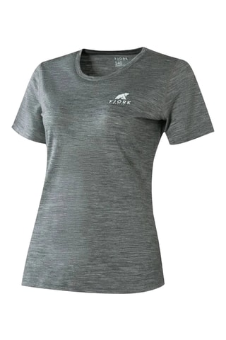 T-shirt em lã merino - Cinzento