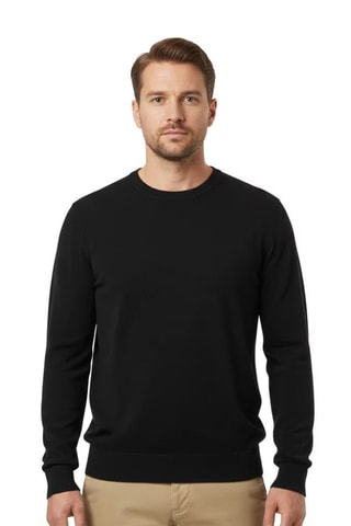 Camisola em lã merino - Preto