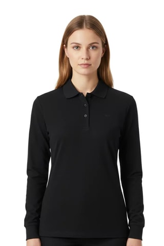 Polo em merino - Preto