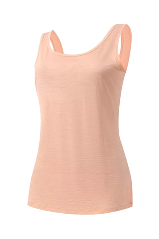 Camisola de alças em merino - Bege