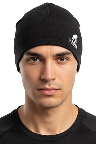 T-shirt em lã merino - Preto