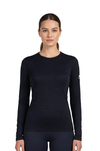 T-shirt em lã merino - Preto