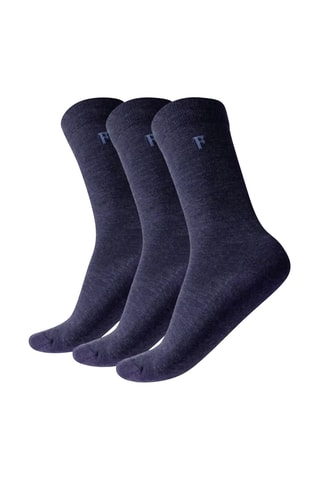 3 pares de meias - Azul-marinho