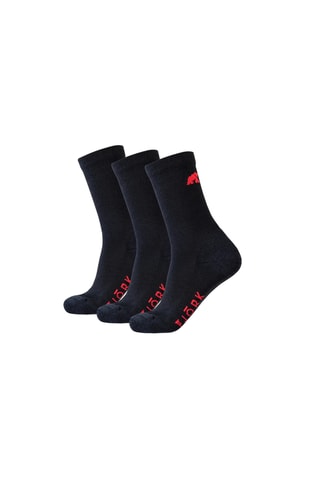 3 pares de meias de merino - Preto