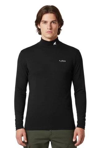 Camisola interior de merinos - Preto