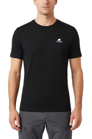 T-shirt em lã merino - Preto