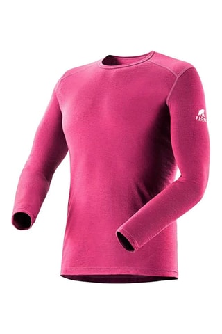 T-shirt em lã merino - Rosa