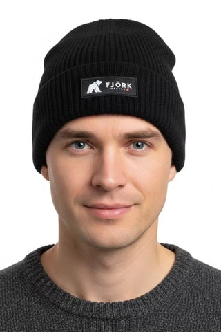 Gorro em merino - Preto