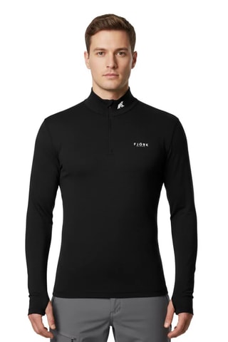 Camisola interior de merinos - Preto