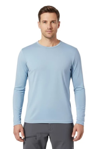 T-shirt em lã merino - Azul