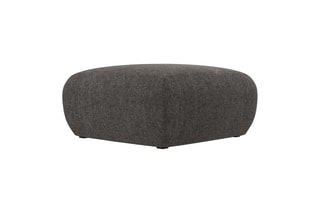Pouf Nolio - Gris - En tissu chenille