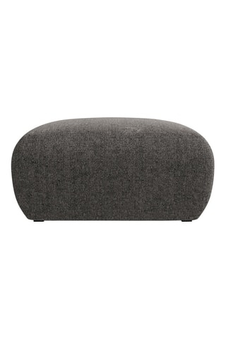 Pouf Nolio - Gris - En tissu chenille