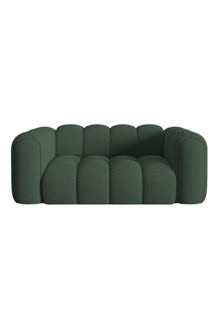 Canapé Astro - Vert foncé - 4 places - En tissu chenille