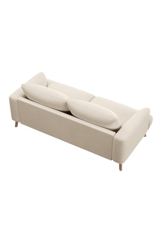 Canapé Margot - Beige - 2 places - En tissu velours