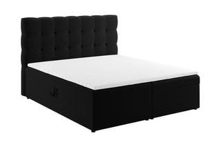 Ensemble de lit Bali - Noir -  Couchage 160 x 200 cm