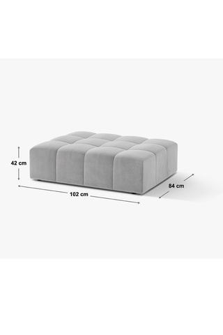Pouf Chicago - Noir - En polyester