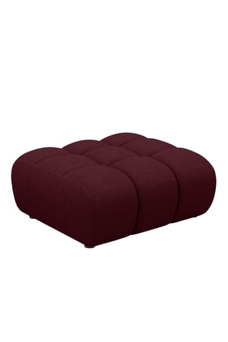 Pouf Astro - Bordeau - En tissu chenille