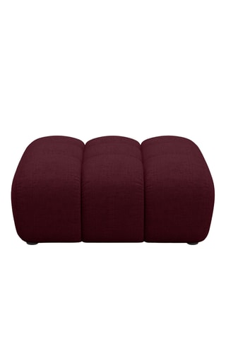 Pouf Astro - Bordeau - En tissu chenille