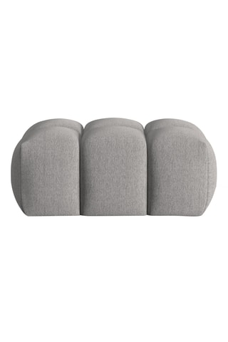Pouf Verona - Gris foncé - En tissu structurel