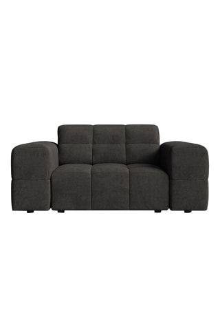 Fauteuil Chicago - Gris foncé - En tissu chenille