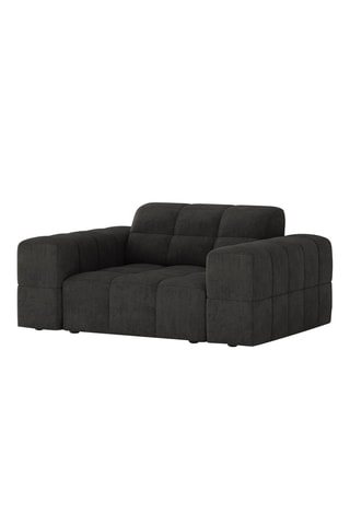 Fauteuil Chicago - Gris foncé - En tissu chenille