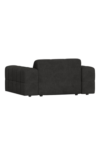 Fauteuil Chicago - Gris foncé - En tissu chenille