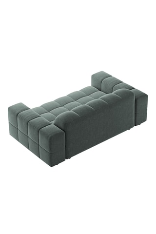 Canapé Chicago - Bleu pétrole - 2 places - En polyester