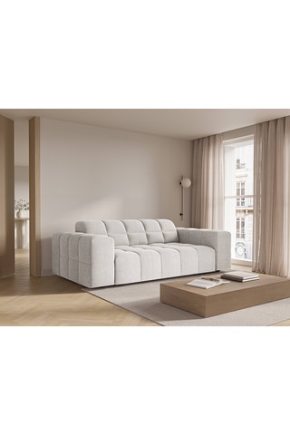 Canapé Chicago - Gris clair - 2 places - En polyester