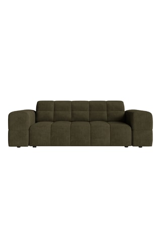 Canapé Chicago - Vert foncé - 2 places - En tissu chenille