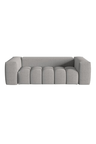 Canapé modulable Verona - Gris foncé - 3 places - En tissu structurel