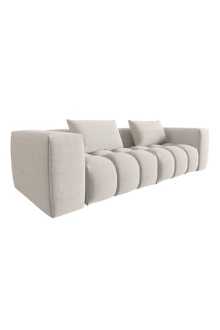 Canapé modulable Verona - Beige - 3 places - En tissu structurel
