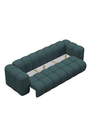 Canapé convertible Astro - Turquoise - 3 places - En tissu structurel