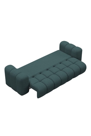 Canapé convertible Astro - Turquoise - 3 places - En tissu structurel