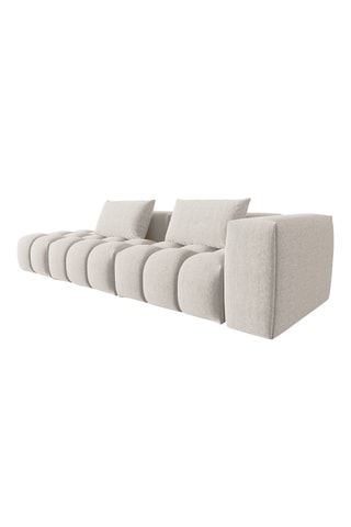 Canapé modulable Verona - Beige - 4 places - En tissu structurel
