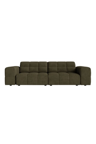 Canapé Chicago - Vert foncé - 3 places - En tissu chenille