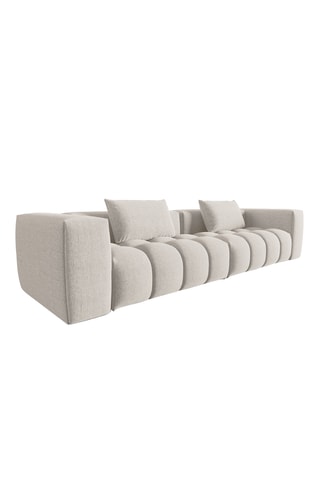 Canapé modulaire Verona - Beige - 5 places - Tissu struturel