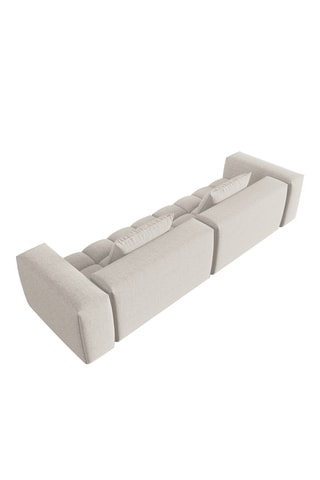Canapé modulaire Verona - Beige - 5 places - Tissu struturel