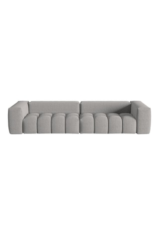 Canapé modulaire Verona - Gris foncé - 5 places - Tissu struturel