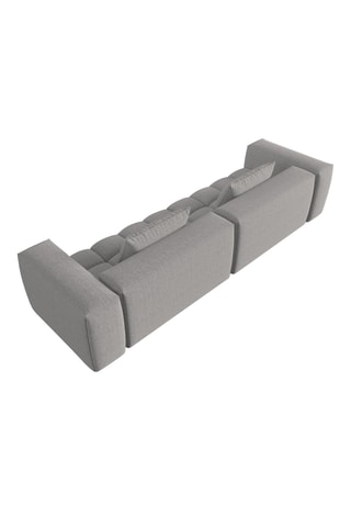 Canapé modulaire Verona - Gris foncé - 5 places - Tissu struturel