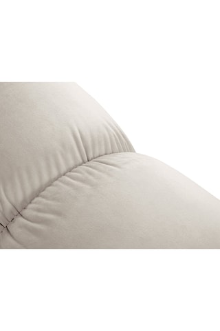 Canapé modulable droit Cortina - Beige - 4 places - En toucher velours