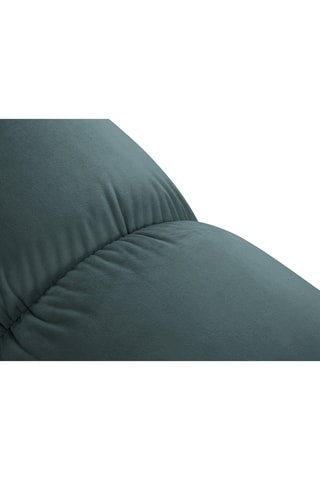 Canapé modulaire Cortina - Turquoise - 3 places - Toucher velours