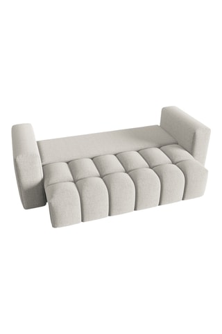 Canapé convertible Verona - Beige - 3 places - En tissu structurel