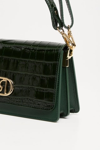 Sac à main en cuir - Vert foncé