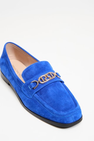 Mocassins en nubuck - Bleu électrique