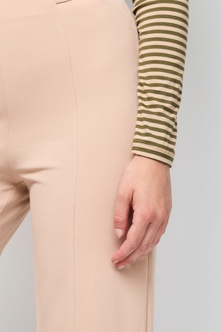 Pantalon palazzo taille haute - Beige